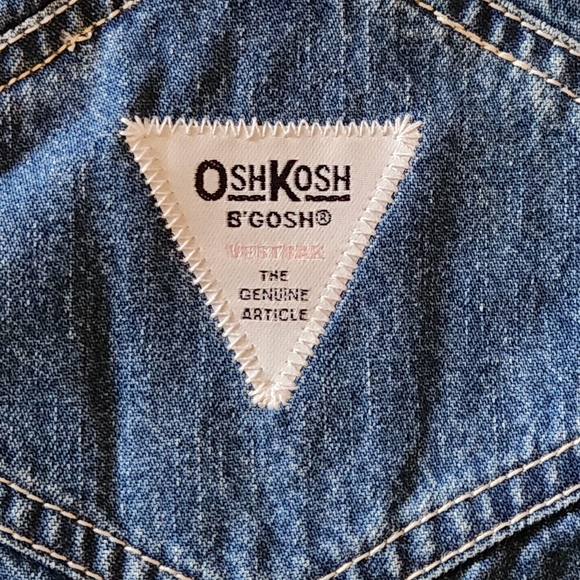 NWT 90s OshKosh B'gosh Overalls With Tide Partner Interior Tag Size 4 - Picture 6 of 8